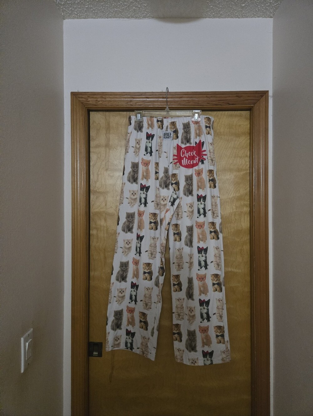 American Mills  Cat Printt Lounge/Pajamas Pants Size XL